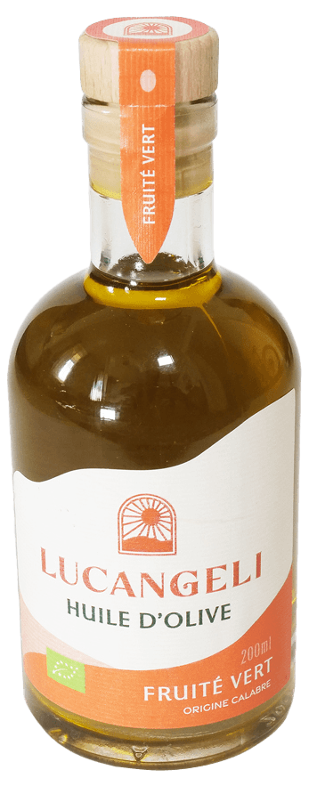 Flacon pour huile d'olive en portion de 100 ml, en verre ambré