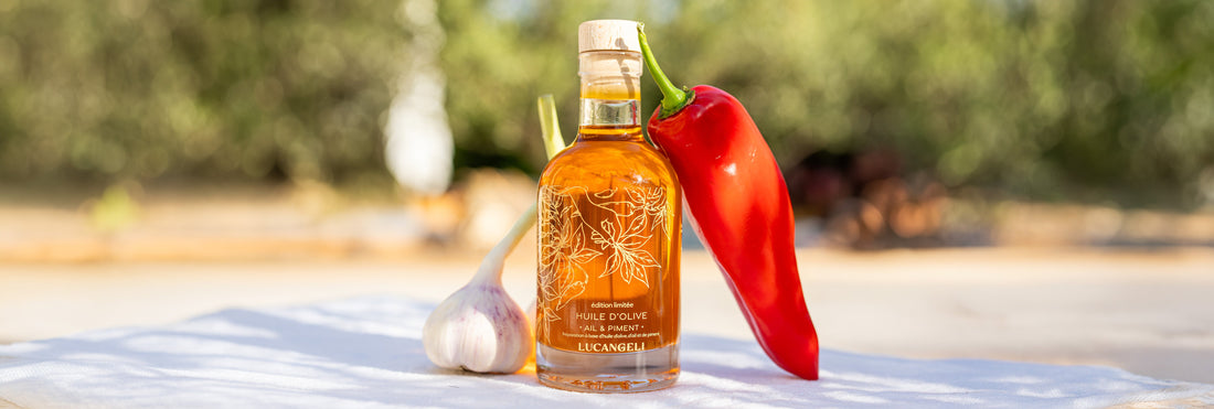 Huile d’olive Ail & Piment