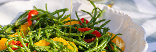 Salade estival et huile d’olive citron