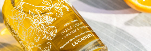 Huile d’olive orange et citron