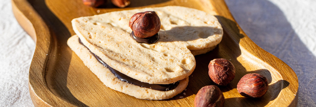 Biscuit sablé pâte à tartiner cacao-noisette