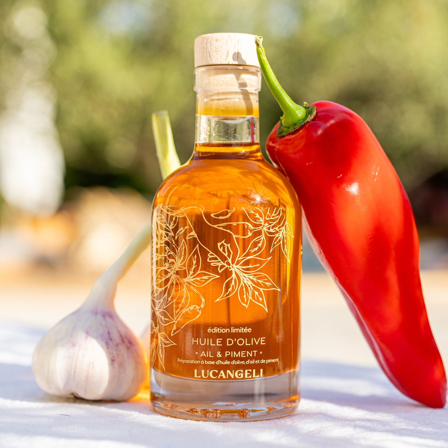 HUILE D'OLIVE AIL & PIMENT BIO