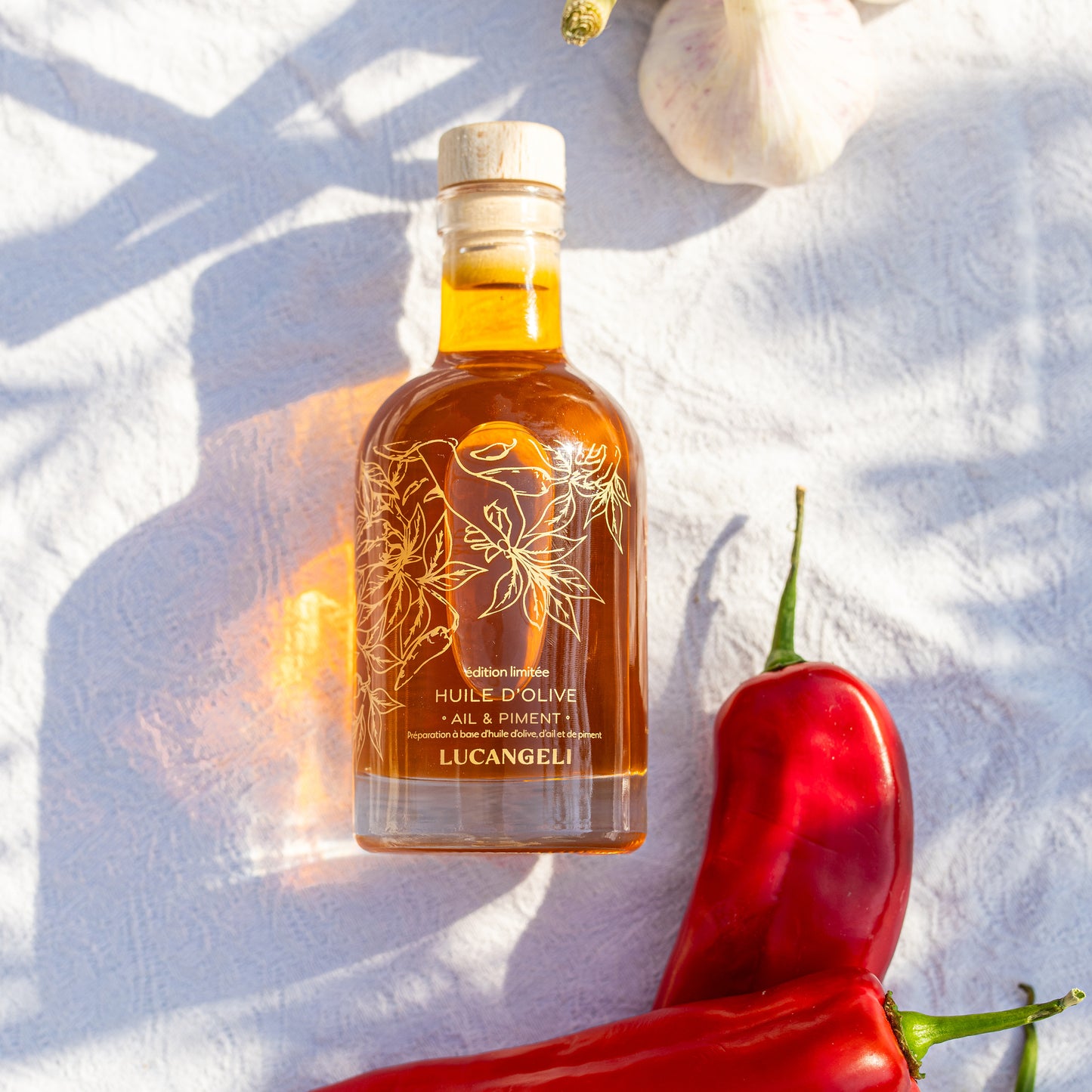 HUILE D'OLIVE AIL & PIMENT BIO