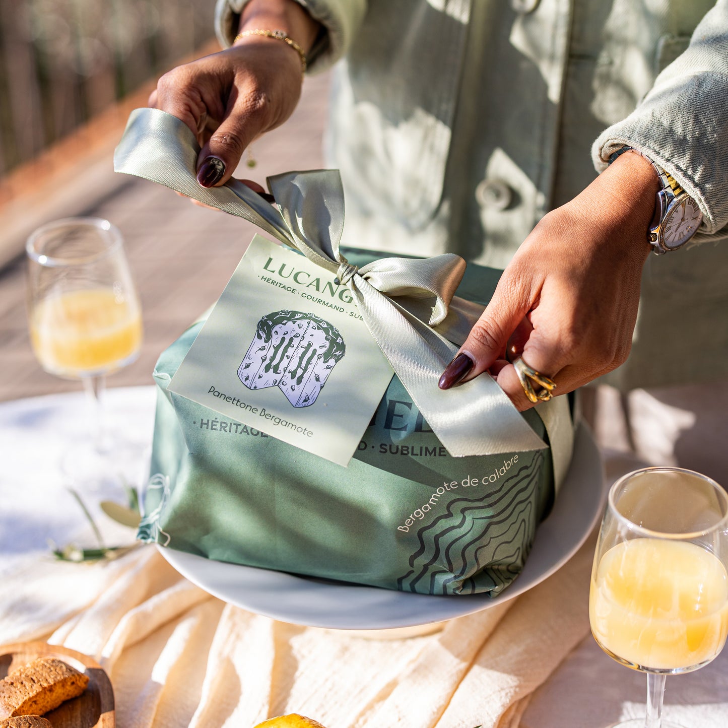 PANETTONE ARTIGIANALE 1KG CON CREMA AL BERGAMOTTO