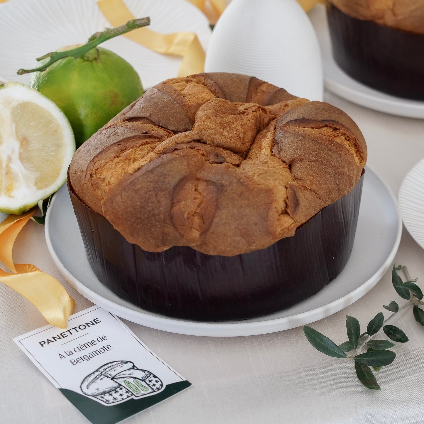 PANETTONE 1KG À LA CRÈME DE BERGAMOTE