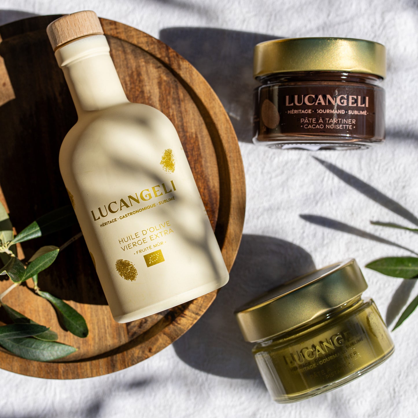 coffret trio pate et huile d'olive 
